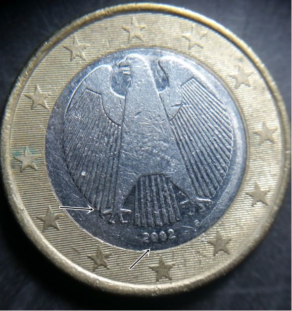 One-Euro-2002f-Germany.-Error-One-Without-Separation
